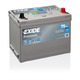 EXIDE PREM 75AH 12V 270x173x222 ko B01+B06
